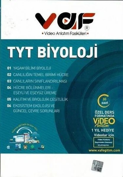 TYT Biyoloji Video Anlatım Fasikülleri