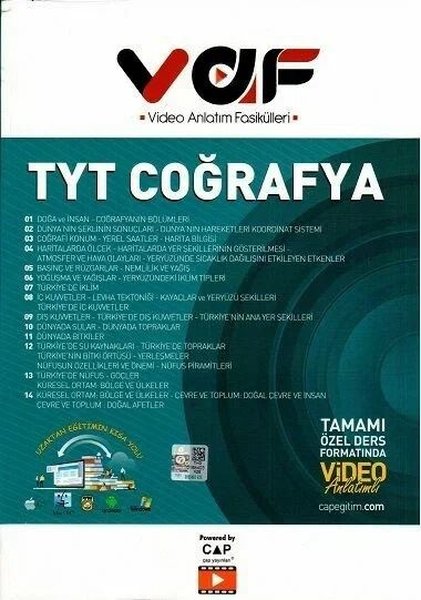 TYT Coğrafya Video Anlatım Fasikülleri