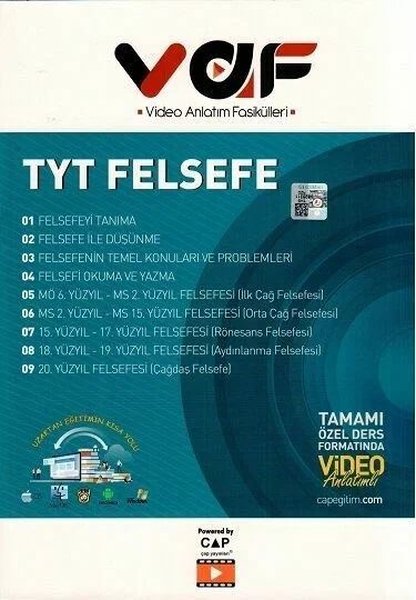 TYT Felsefe Video Anlatım Fasikülleri