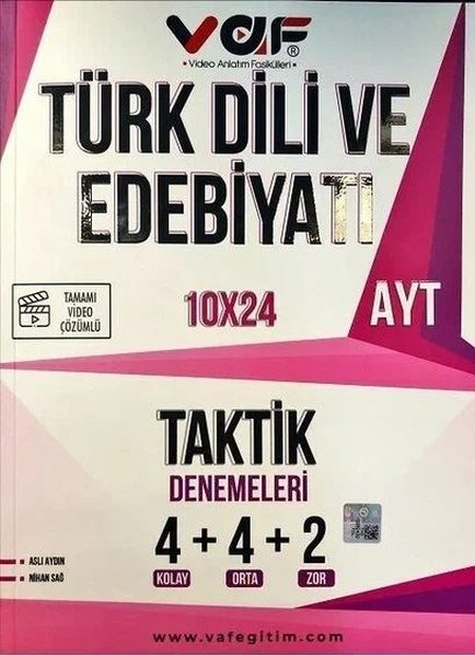 AYT Türk Dili ve Edebiyatı 10x24 Taktik Deneme