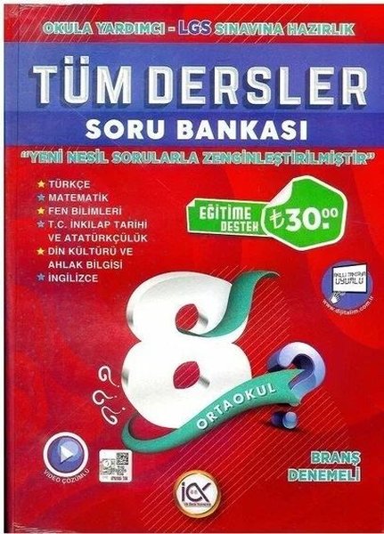 8.Sınıf LGS Tüm Dersler Soru Bankası