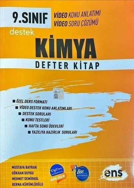 9.Sınıf Kimya Destek Defterim