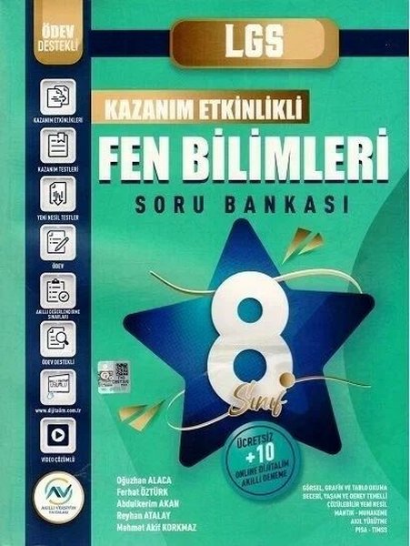 8.Sınıf LGS Fen Bilimleri Kazanım Etkinlikli Soru Bankası