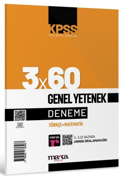 KPSS Genel Yetenek 3x60 Deneme