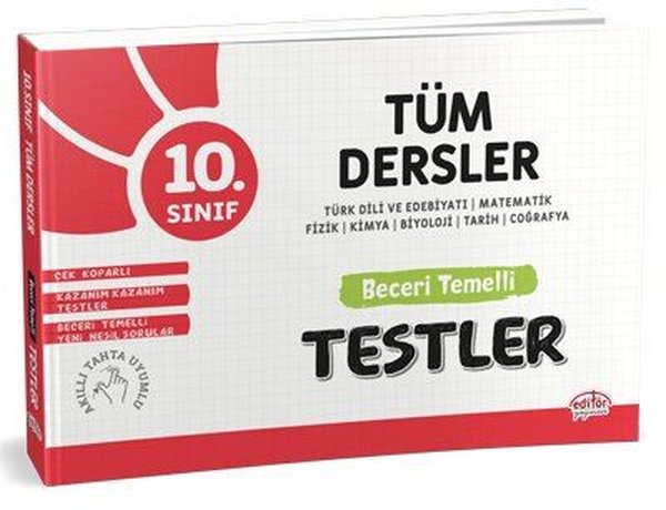 10.Sınıf Tüm Dersler Beceri Temelli Testler