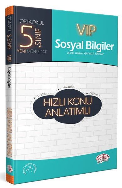 5.Sınıf VIP Sosyal Bilgiler Hızlı Konu Anlatımlı