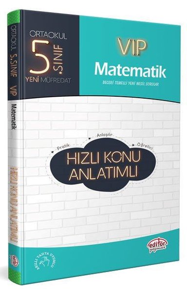 5.Sınıf VIP Matematik Hızlı Konu Anlatımlı