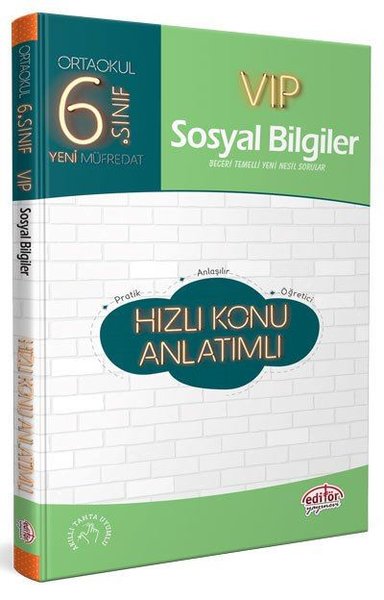 6.Sınıf VIP Sosyal Bilgiler Hızlı Konu Anlatımlı