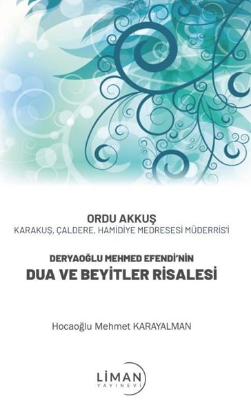 Dua ve Beyitler Risalesi-Deryaoğlu Mehmed Efendi'nin