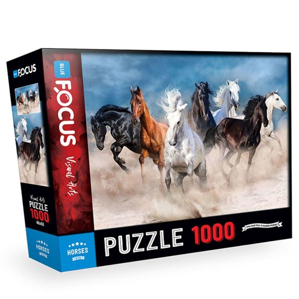 Blue Focus Atlar 1000 Parça Puzzle BF293