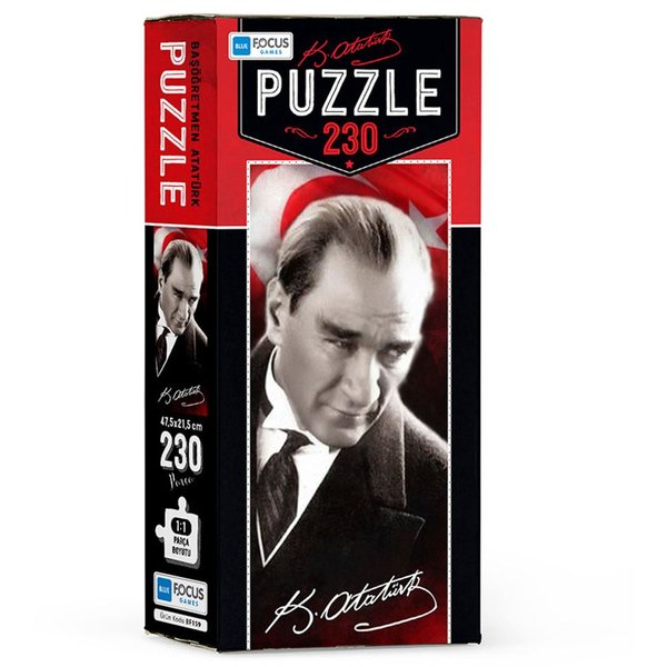 Blue Focus Başöğretmen Atatürk 230 Parça Puzzle BF159