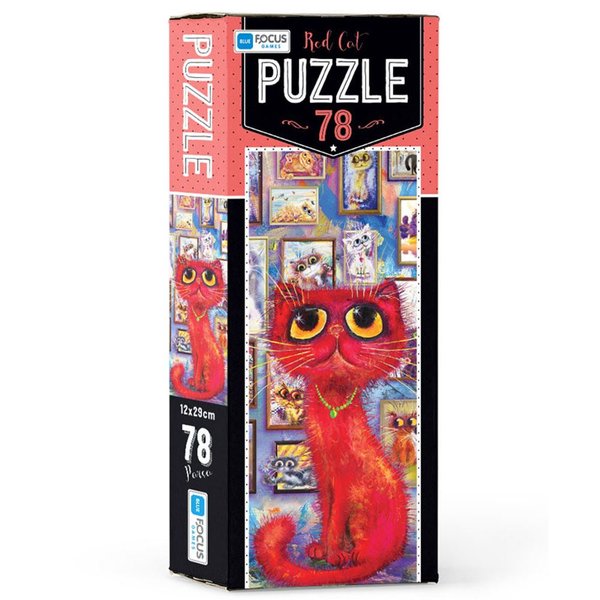 Blue Focus Red Cat 78 Parça Puzzle BF051