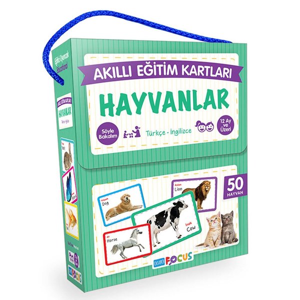 Blue Focus Hayvanlar Akıllı Eğitim Kartları BF133