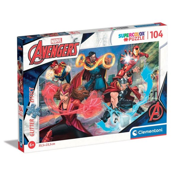 Clementoni 104 Parça Glitter Puzzle Avengers 20347