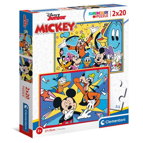 Clementoni 2x20 Parça Puzzle - Mickey 24791