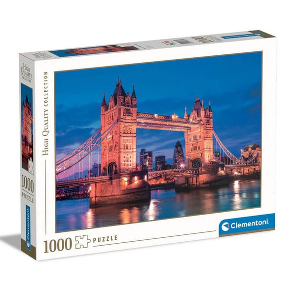 Clementoni 1000 Parça High Quality Collection Yetişkin Puzzle Tower Bridge At Night 39674
