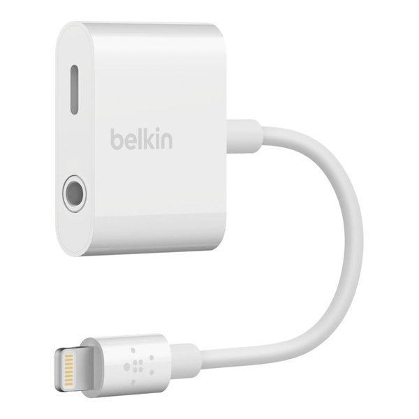 Belkin Lightning Şarj + 3.5mm Ses Çoğaltıcı - Beyaz