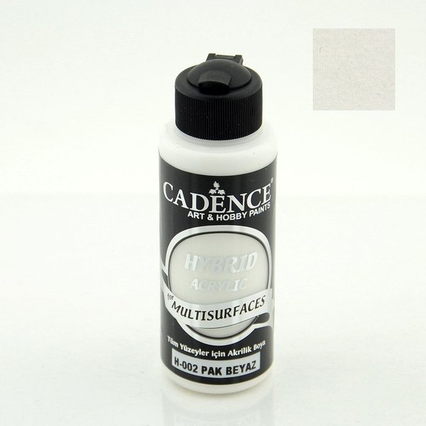 Cadence Hybrid Akrilik Multisurfaces H-002 Pak Beyaz 120Ml