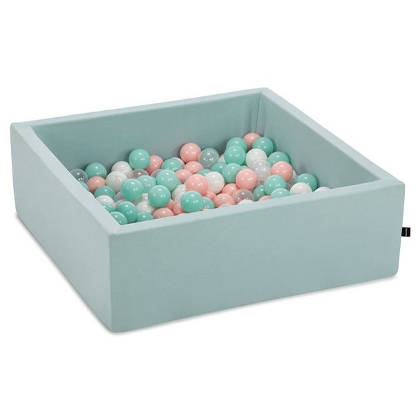 Wellgro Bubble Pop Mint Kare Top Havuzu-Mint/Beyaz/Şeffaf/Pembe