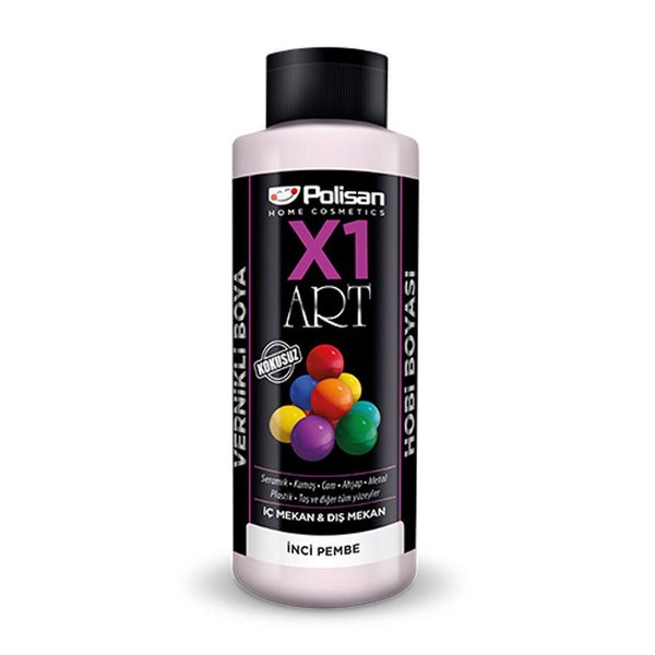 Polisan X1 Art Vernikli Boya 120ml Pembe