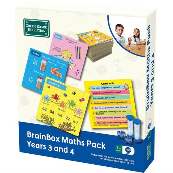 BrainBox Matematik Paketi 3-4 (Maths Pack Years 3 and 4)  - İngilizce