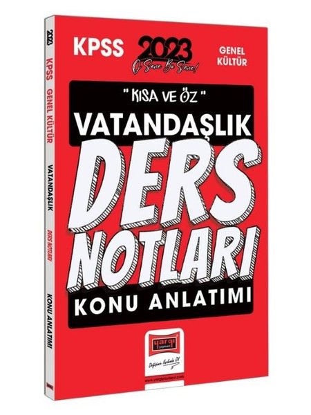 2023 KPSS Kısa ve Öz Vatandaşlık Konu Anlatımı Ders Notları