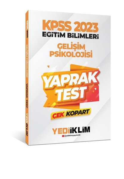 2023 KPSS Eğitim Bilimleri Gelişim Psikolojisi Çek Kopart Yaprak Test