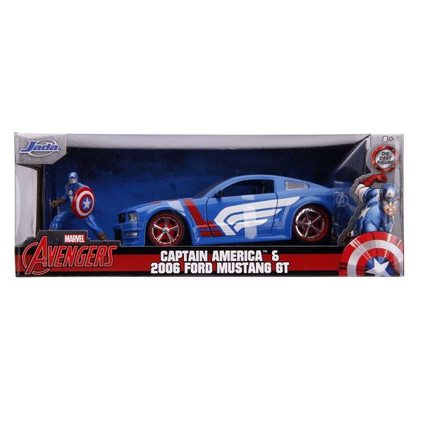 Jada Marvel Captain America 2006 Ford Mustang GT Araba