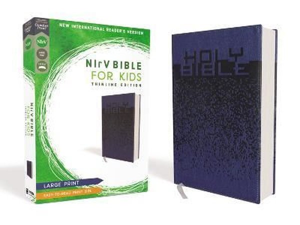 NIrV Bible for Kids Large Print Leathersoft Blue Comfort Print