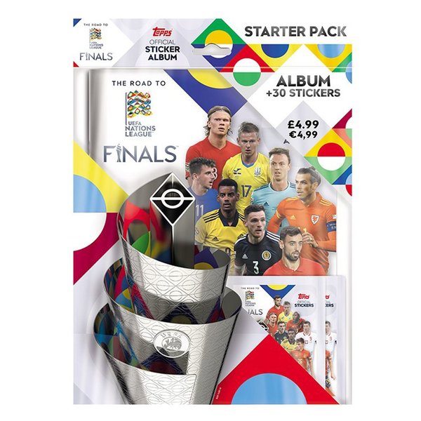 Topps UEFA 2022 Uluslar Ligi Final Yolu Sticker Koleksiyonu Başlangıç Paketi