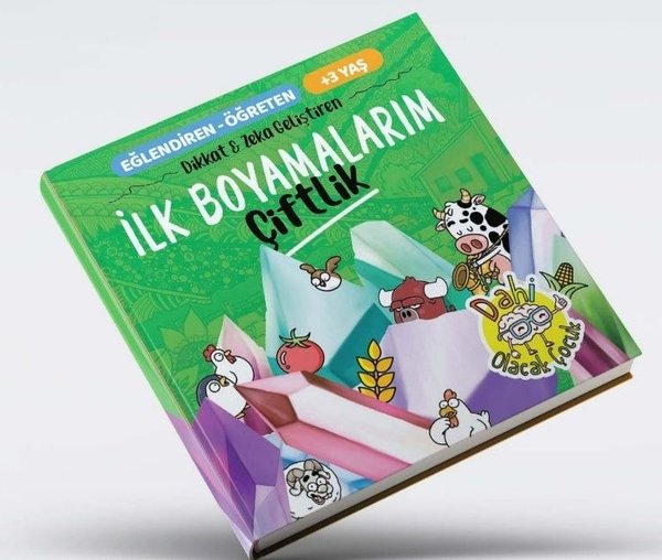 İlk Boyamalarım - Çiftlik Dikkat ve Zeka Geliştiren +3 Yaş