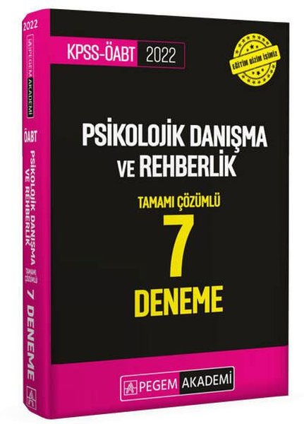 2022 KPSS ÖABT Psikolojik Danışma ve Rehberlik 7 Deneme