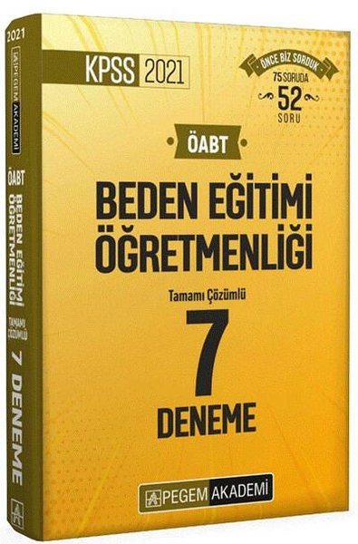 2021 ÖABT Beden Eğitimi Öğretmenliği 7 Deneme