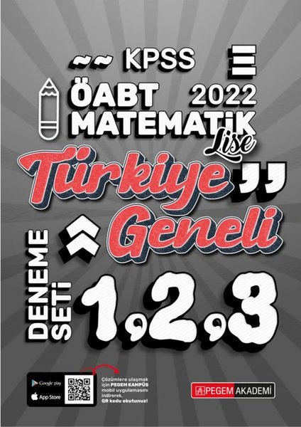 2022 KPSS ÖABT Lise Matematik Türkiye Geneli 1-2-3 3'lü Deneme