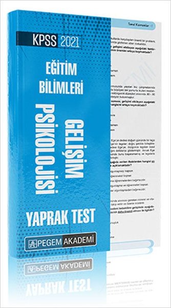 2021 KPSS Eğitim Bilimleri Gelişim Psikolojisi Yaprak Test