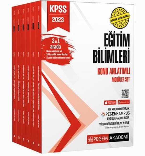 2023 KPSS Eğitim Bilimleri Konu Anlatımlı Modüler Set - 6 Kitap Takım