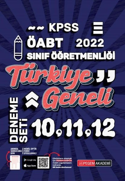 2022 KPSS ÖABT Sınıf Öğretmenliği Türkiye Geneli 10 - 11 - 12 3'lü Deneme