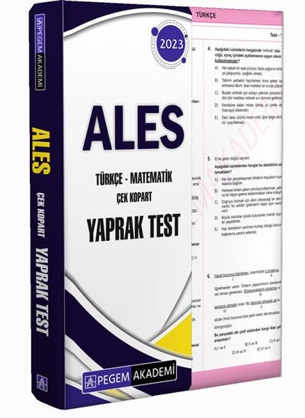 2023 ALES Çek Kopart Yaprak Test