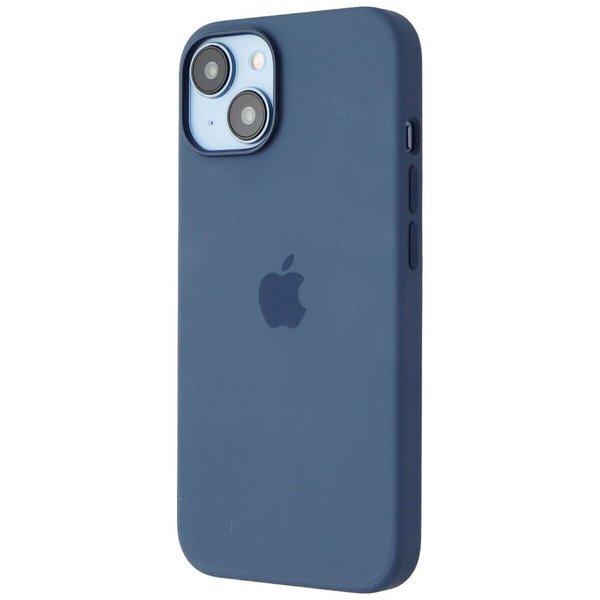 Apple iPhone 14 MagSafe Silikon Kılıf Mavi