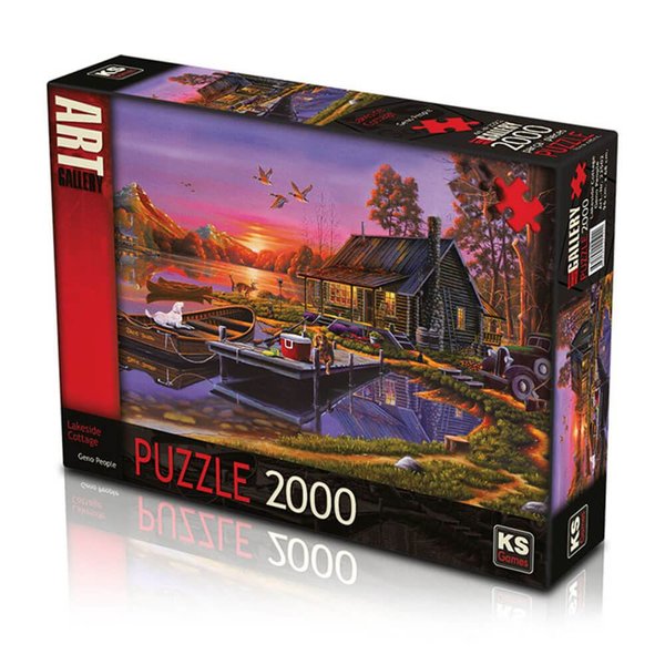 Ks Games Lakeside Cottage 2000 Parça Puzzle 22502