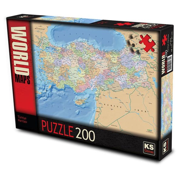 Ks Games Türkiye Haritası 200 Parça Puzzle 11331