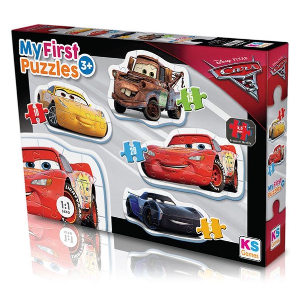 Ks Games Cars My First Cut Out Puzzles 4in1 CR 10304