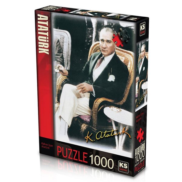 Ks Games Kahve İçen Atatürk 1000 Parça Puzzle 11195