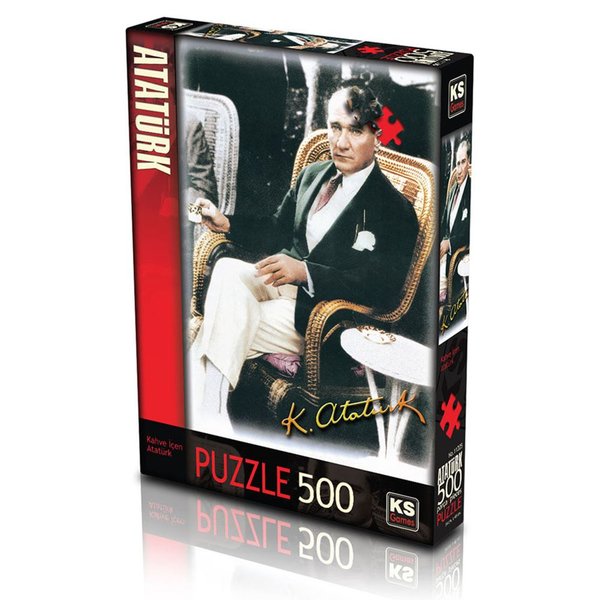 Ks Games Kahve İçen Atatürk 500 Parça Puzzle 11205