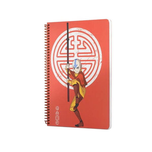 Avatar Aang Spiralli Defter Kırmızı 80 Yaprak 17x24 388616