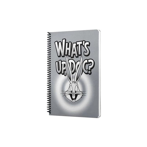 Looney Tunes Whats up Doc Spiralli Defter Gri 80 Yaprak 17 x 24 388487