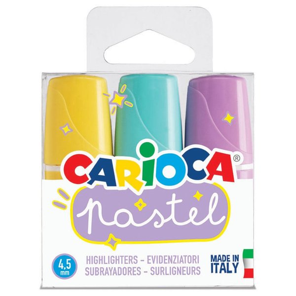Carioca Pastel Renk Mini İşaretleme Kalemi 3'lü 43168