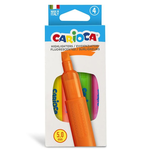 Carioca Fosforlu İşaretleme Kalemi 4'lü 4 Renk (Memory) 42867