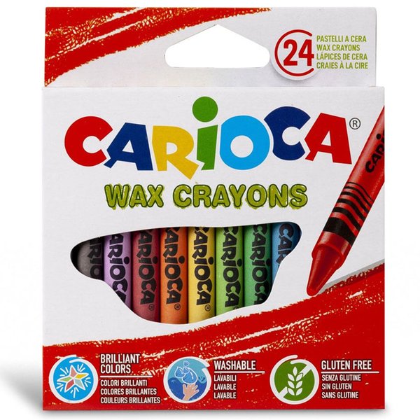Carioca Wax Yıkanabilir Pastel Boya Kalemi 12'li 42365