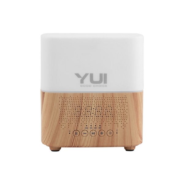 Yui CJ-501 Led Işıklı Bluetooth Hoparlör ve Hava Nemlendirici Açık Kahve
